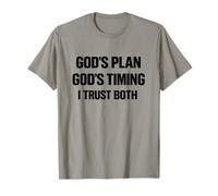 Gods Plans Gods Timing Inspiración Cristiana Basado en la fe Camiseta