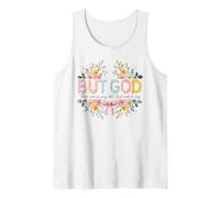 God'S Way Inspirador Fe Arte Floral Camiseta sin Mangas
