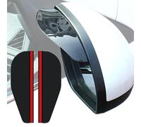 GODSLLY Espejo Retrovisor para Coche Cejas para Lluvia, Compatible con Audi A4 Sedan B9 2017 2018+, 2 uds Espejo Retrovisor para Coche Visera Laterales,A Black