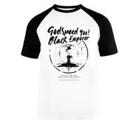 Godspeed You! Black Emperor Unisex Camiseta De Béisbol Mangas Cortas Hombre Mujer Blanca Negra