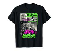 Godzilla Collage Neon Accents Godzilla vs Biollante Movie Camiseta