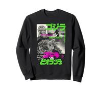Godzilla Collage Neon Accents Godzilla vs Biollante Movie Sudadera