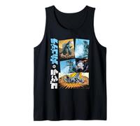 Godzilla Comic Frames Mechagodzilla Retro Monster Movie Camiseta sin Mangas