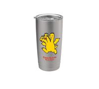 Godzilla Contraataca Chibi Gidra Vaso térmico de acero inoxidable de doble pared