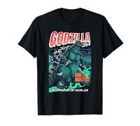 Godzilla Destroyer of Worlds Comic Book Illustration Movie Camiseta