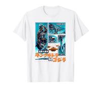 Godzilla Invasion of Astro Monster UFO Kanji Kaiju Movie Camiseta