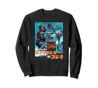 Godzilla Invasion of Astro Monster UFO Kanji Kaiju Movie Sudadera