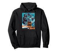 Godzilla Invasion of Astro Monster UFO Kanji Kaiju Movie Sudadera con Capucha