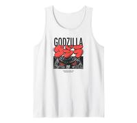 Godzilla Kanji Bubble Letters with Eyes Close-up Kaiju Movie Camiseta sin Mangas
