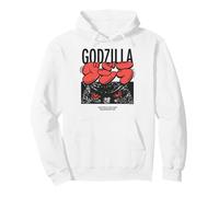 Godzilla Kanji Bubble Letters with Eyes Close-up Kaiju Movie Sudadera con Capucha