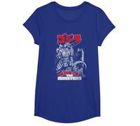 Godzilla Kanji King of The Monsters Kaiju Camiseta, Niñas, Azul Real, L