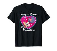 Godzilla King and Queen of Monster's Heart Cute Kaiju Movie Camiseta