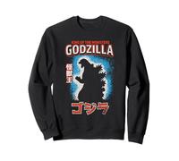 Godzilla King of The Monster Silhouette with Kanji Movie Sudadera
