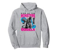 Godzilla King of The Monsters Bright Color Collage Movie Sudadera con Capucha, Unisex para Adultos, Gris Jaspeado, M