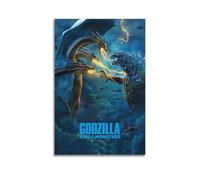 Godzilla King of The Monsters - Póster estético para pared, diseño de póster para sala de estar, dormitorio, 50 x 75 cm, estilo sin marco