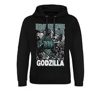 Godzilla Licenciado Oficialmente Since 1954 Epic Sudaderas con Capucha (Negro), Large