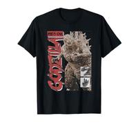 Godzilla Minus One Black and White Monster Portrait Movie Camiseta