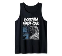 Godzilla Minus One Minimalist Monster Collage Movie Poster Camiseta sin Mangas