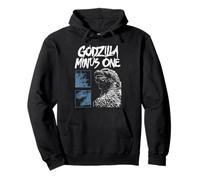 Godzilla Minus One Minimalist Monster Collage Movie Poster Sudadera con Capucha
