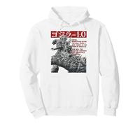 Godzilla Minus One Newsprint Movie Poster Kaiju Movie Sudadera con Capucha