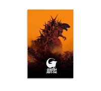 Godzilla Minus One- Pósteres impermeables para pared, impresión en casa, a prueba de humedad, fácil de instalar y resistente a la decoloración, estilo sin marco, 40 x 60 cm