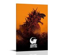 Godzilla Minus One- Pósteres impermeables para pared, impresión en casa, a prueba de humedad, fácil de instalar y resistente a la decoloración, estilo marco, 60 x 90 cm