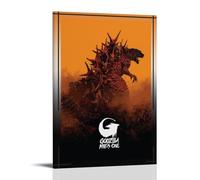Godzilla Minus OnePosters para dormitorio, póster estético, pintura decorativa, lienzo, arte de pared, póster para sala de estar, dormitorio, pintura de pared, estilo marco, 30 x 45 cm