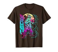 Godzilla Neon Mechagodzilla Movie Camiseta, Hombre, Marrón, XXL