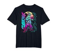 Godzilla Neon Mechagodzilla Movie Camiseta, Hombre Tallas Grandes, Negro, 3X Alto