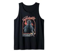 Godzilla Retro 70's Style King of The Monsters Kaiju Movie Camiseta sin Mangas