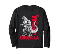 Godzilla Simplified Graphic Portrait and Red Text Movie Manga Larga