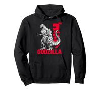 Godzilla Simplified Graphic Portrait and Red Text Movie Sudadera con Capucha