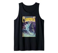 Godzilla Vintage Comic Book Cover King of The Monsters Movie Camiseta sin Mangas