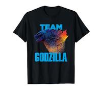 Godzilla vs Kong - Equipo Godzilla Oficial Neon Camiseta, Hombre, Negro, 5XL