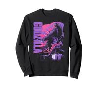 Godzilla x Kong Monarch Collage Purple Text Movie Monster Sudadera