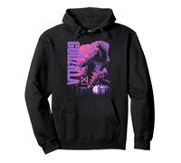 Godzilla x Kong Monarch Collage Purple Text Movie Monster Sudadera con Capucha