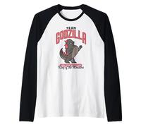Godzilla x Kong Team Godzilla Mascot Retro Movie Monster Camiseta Manga Raglan