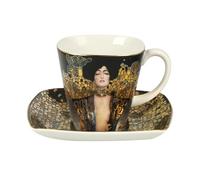 Goebel 66884735 Gustav Klimt - Taza de café con Plato, diseño de Judith I
