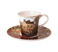 Goebel 67-014-04-1 - Taza de café (0,15 L), diseño de la casa del artista de Claude Monet