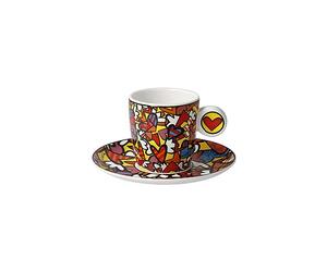 Goebel All we need is Love - Taza de café (12 x 12 x 7 cm), diseño de hueso, color azul