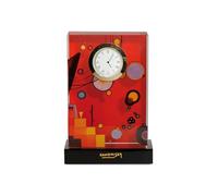 Goebel Artis Orbis Wassily Kandinsky 67100071 - Reloj de Mesa (Cristal Multicolor), Color Rojo