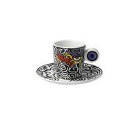 Goebel Billy The Artist 67-080-70-1 - Taza de espresso coleccionable (0,1 L), diseño de ojos brillantes