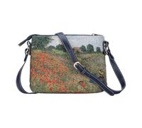 Goebel Bolso Bandolera Artis Orbis Mohnfeld de Claude Monet de Tela de tapicería y Piel sintética, 25 x 19 x 5 cm, 67-061-93-1, Multicolor, 25x19x5 cm, Bolso Bandolera