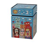 Goebel caja para el té James Rizzi Summer in the City caja para el té de metal en lata