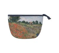 Goebel Claude Monet 67-061-94-1 Artis Orbis Mohnfeld - Neceser de Tela tapizada y Piel sintética, 25 x 8 x 6 cm, Multicolor, 25x8x6 cm, Neceser de Maquillaje