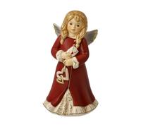 Goebel Figura de ángel con Mensaje del Cielo en Navidad, Color Burdeos