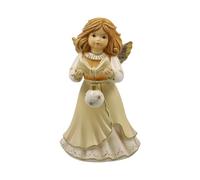 Goebel Figura de ángel con Texto en alemán My schönste Weihnachtskugelen - Champagne Himmelsboten Weihnachten