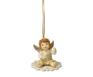 Goebel Figura de ángel en el Camino a la Tierra - Mensajero del Cielo champán Navidad