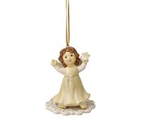 Goebel Figura de ángel para Invierno, diseño de Mensajero del Cielo champán