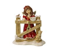 Goebel Figura de ángel para visitar el jardín - Bosque de Invierno Navidad